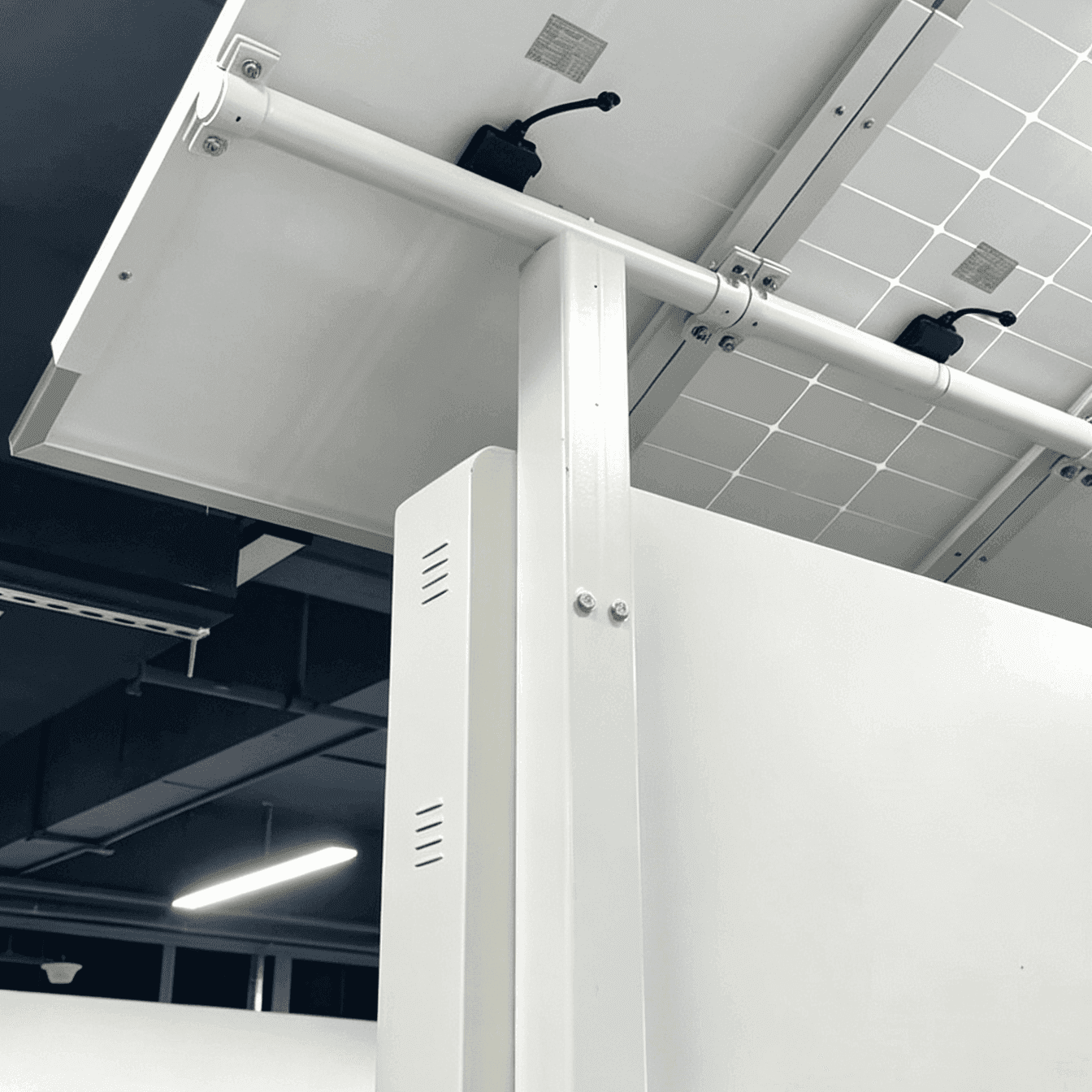 Rear View of the Outdoor Solar Powered Off-Grid LED Display