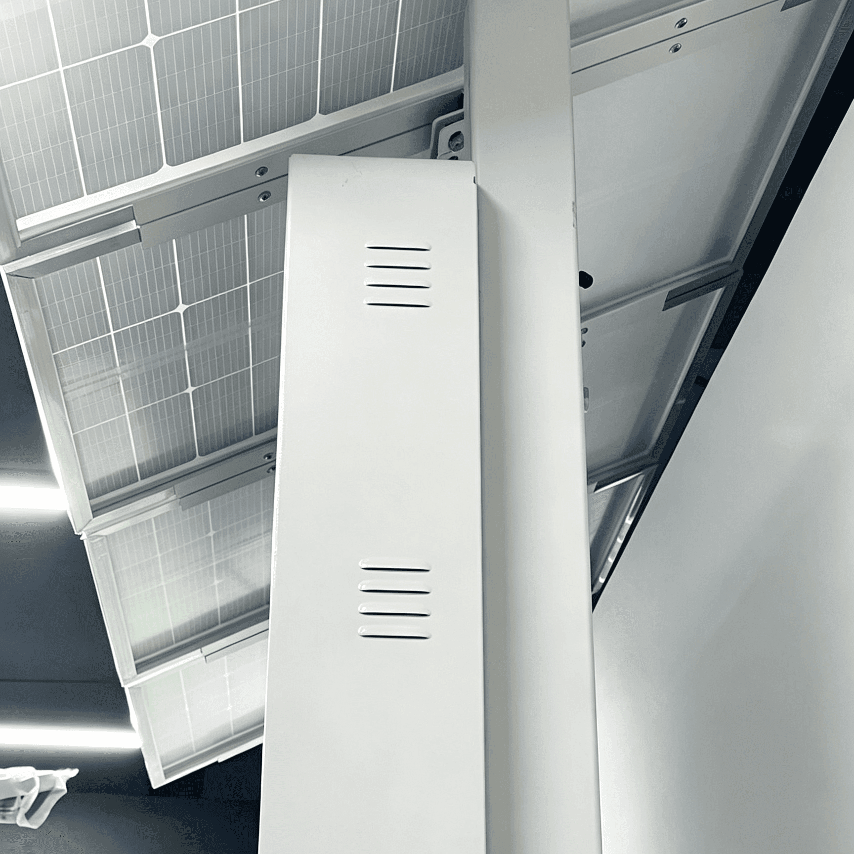 Side View of the Outdoor Solar Powered Off-Grid LED Display