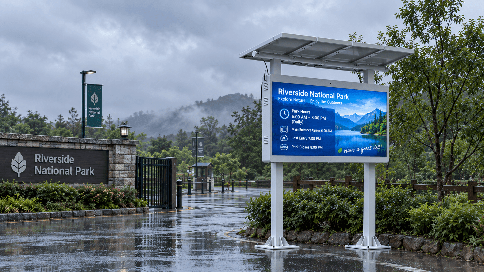 Can an Off-grid Original Display Work on Cloudy or Rainy Days?