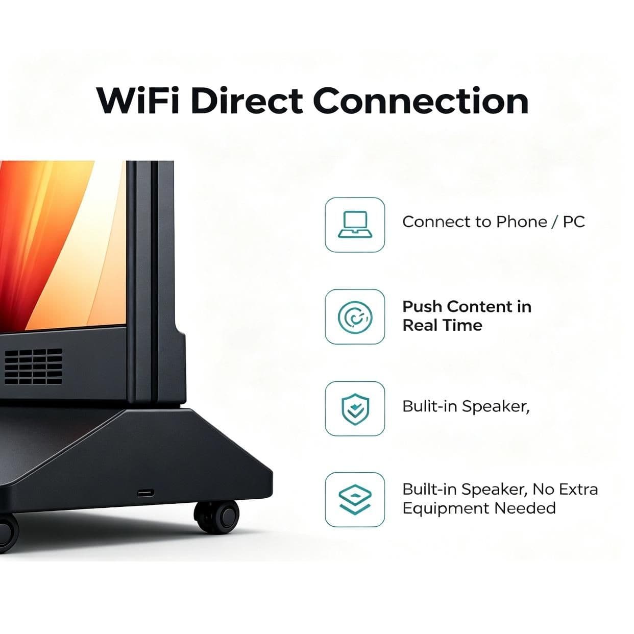 WiFi Connectivity for Real-Time Content Updates with Built-In Audio
