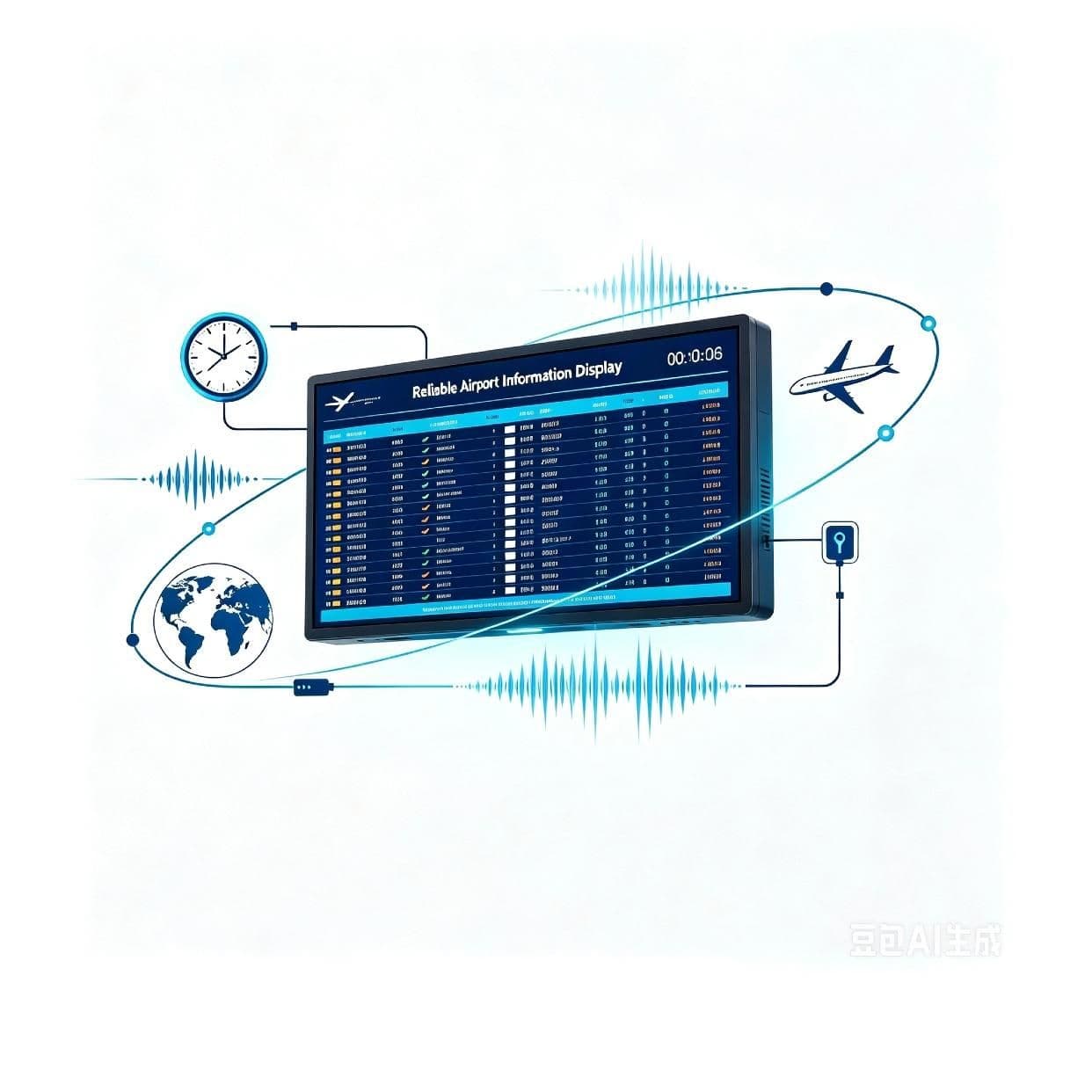 Designed for 24/7 continuous operation to meet the demands of high-frequency airport information display.